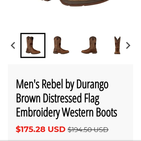 Rebel by Durango western boots - Picture 4 of 7